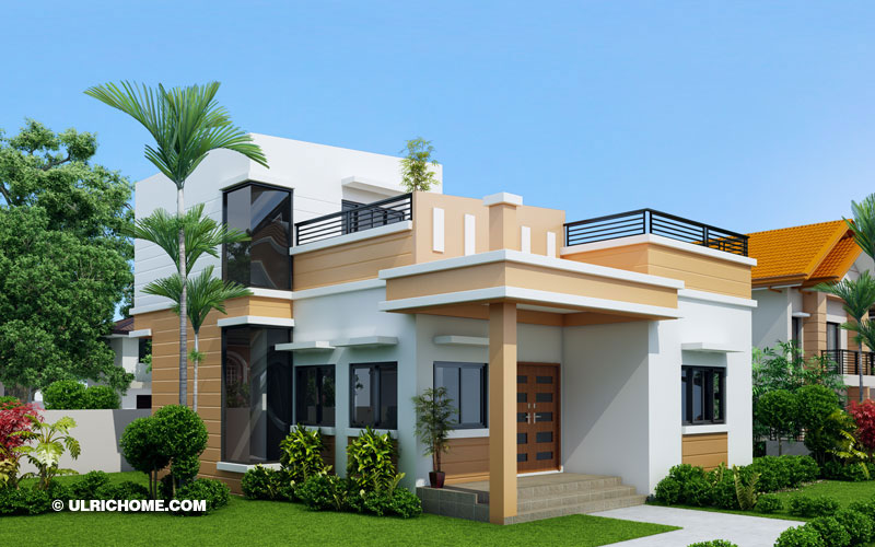 Two Bedrooms And Wide Roof Deck, Rooftop Patio House Plans